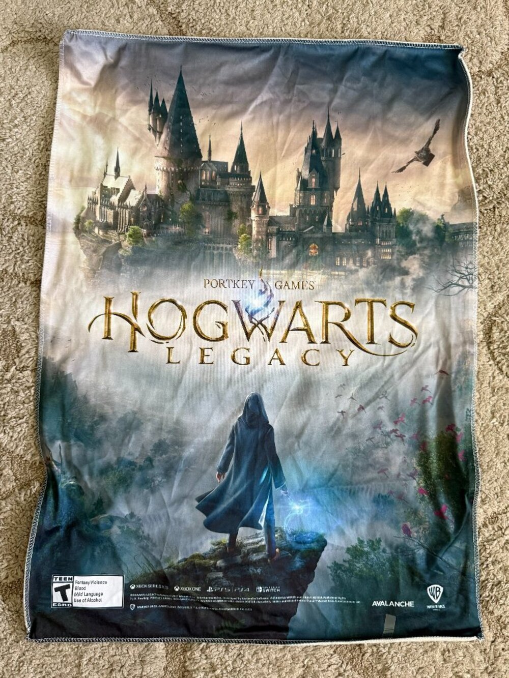 34" HOGWARTS LEGACY video game store PROMO FABRIC Poster banner Harry Potter